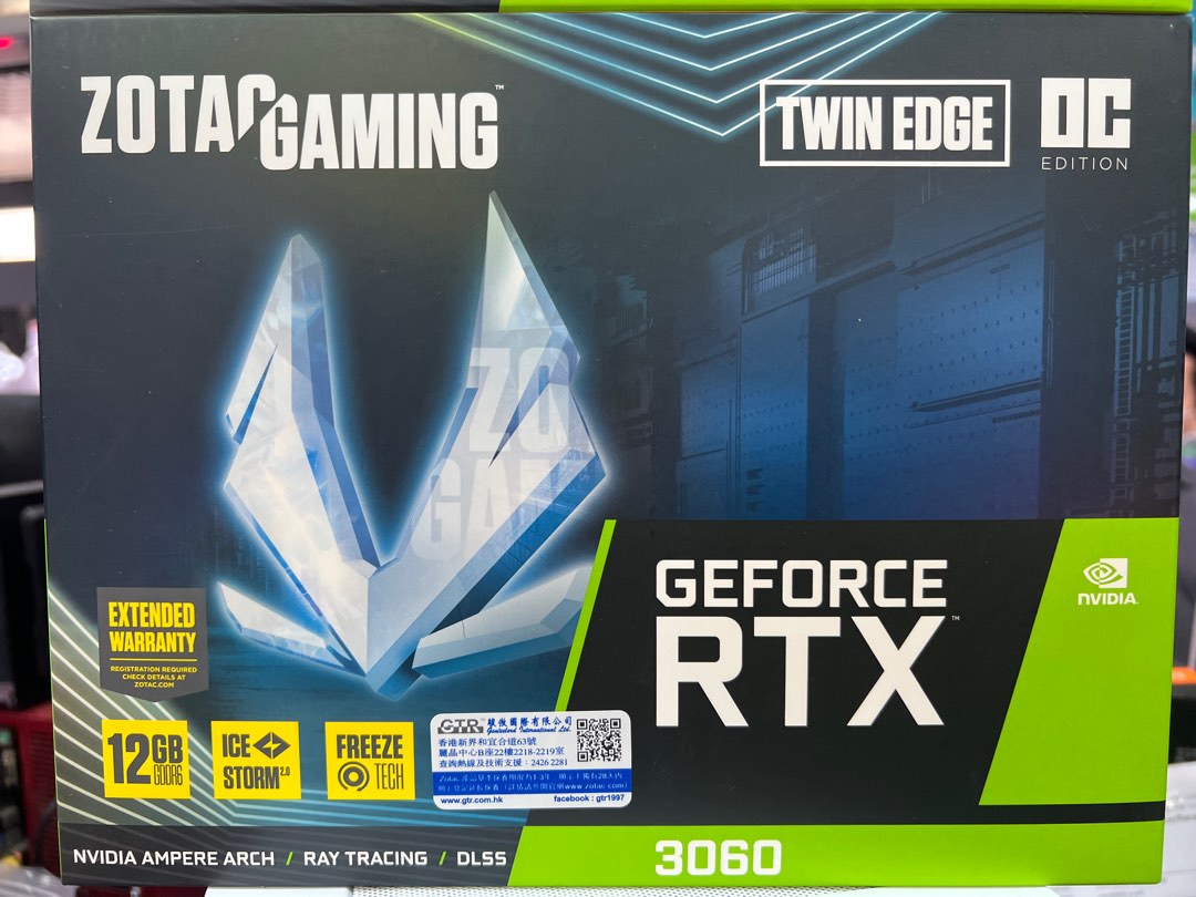 ZOTAC GAMING GeForce RTX 3060 Twin Edge OC, 電腦＆科技, 電腦