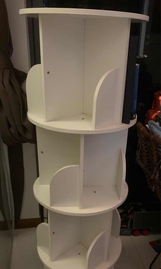 360 Rotation Bookshelf Shelving Unit, Furniture & Home Living