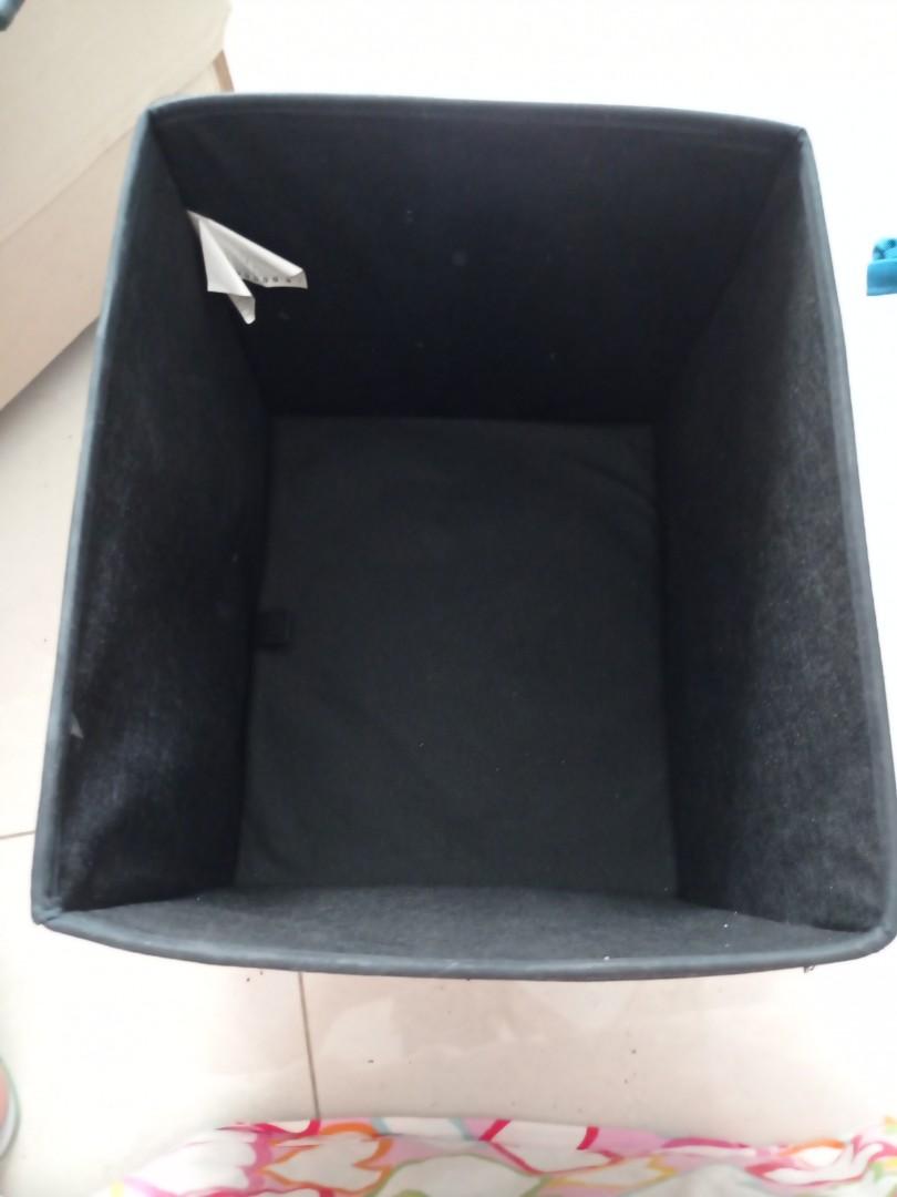 3 IKEA Drona Bin Boxes ( Black), Furniture & Home Living, Home