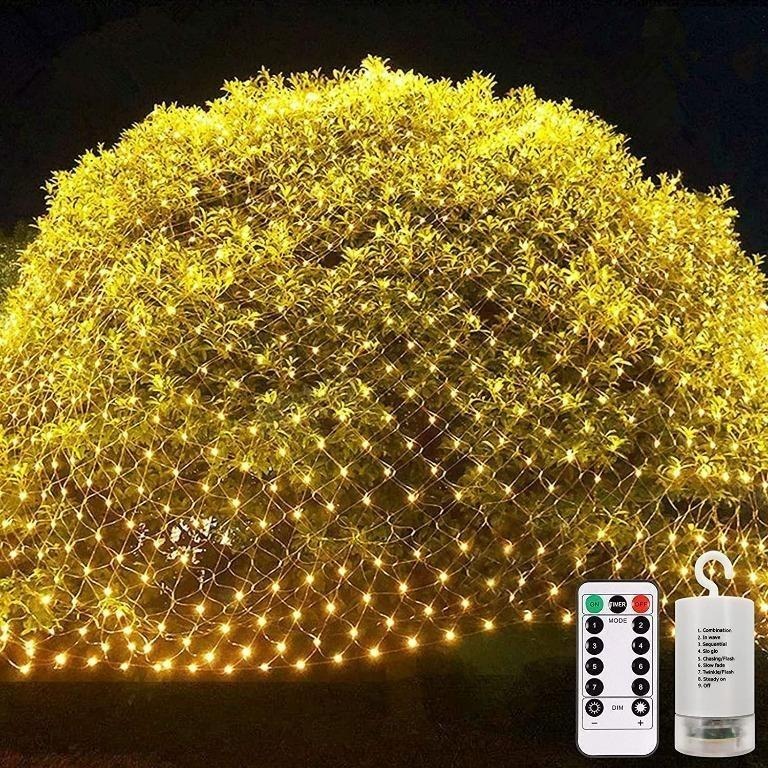 3M X 1.5M Outdoor Net Lights, Battery Operated 200 Led Lights