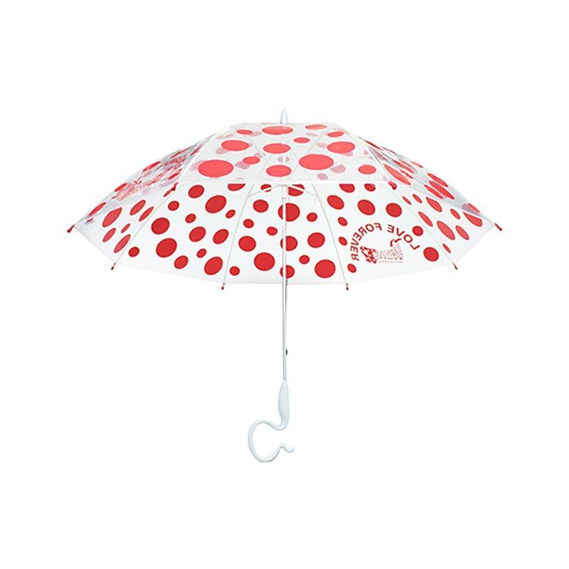草間彌生草間弥生ビニール傘red Kusama Yayoi Umbrella Blue 透明紅色波爾卡圓點傘遮 興趣及遊戲 收藏品及紀念品 日本明星 Carousell