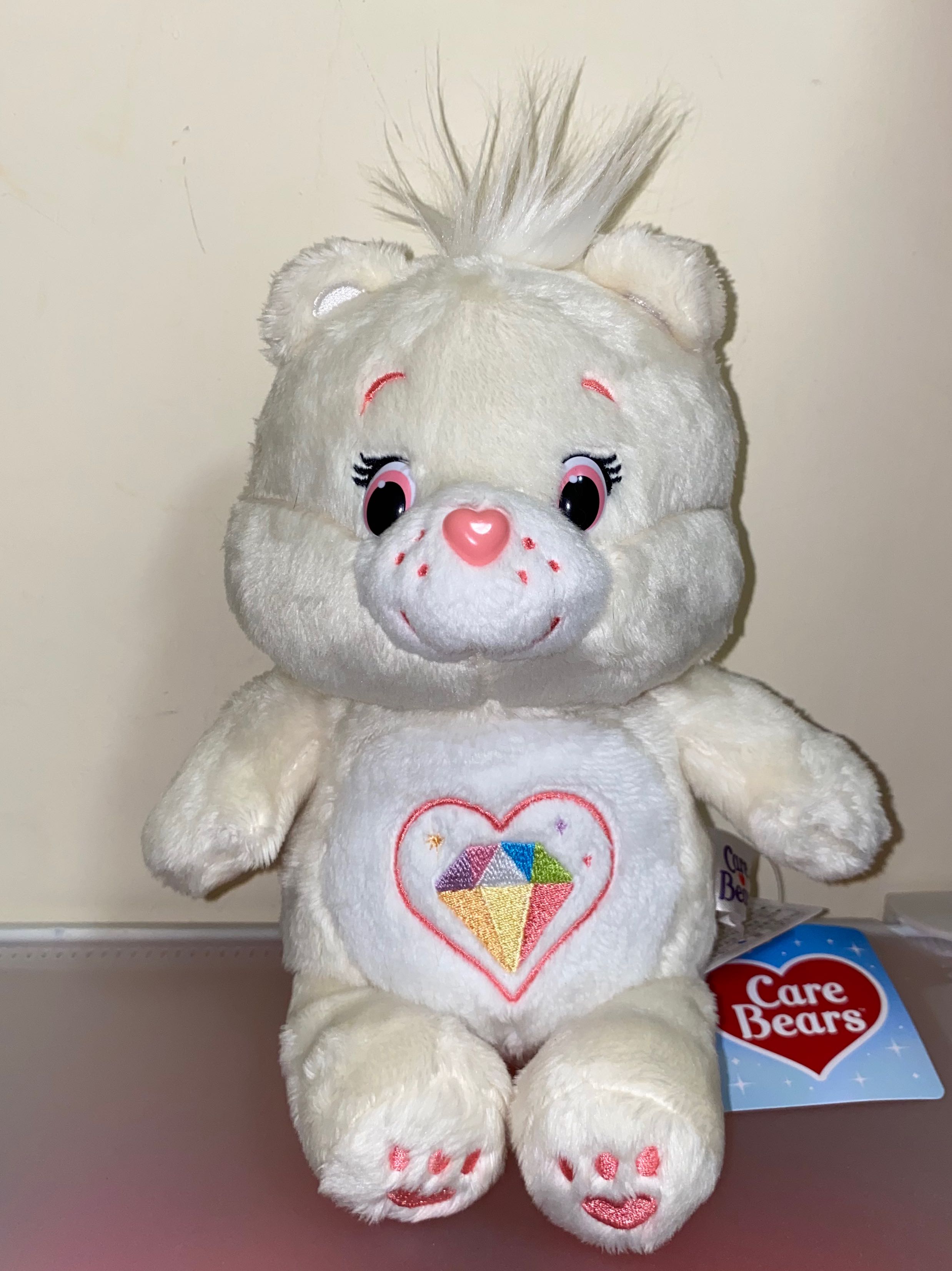 Sparkle heart care bear top