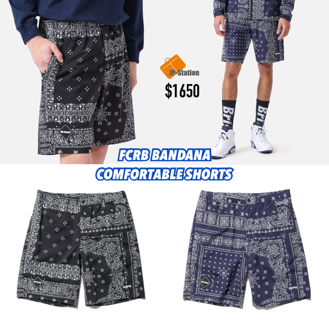 22AW F.C.R.B BANDANA COMFORTABLE SHORTS Bandana Stride Short