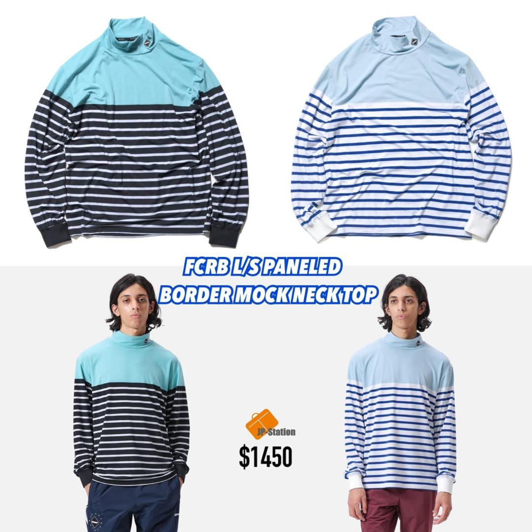 日本代購FCRB 🇯🇵 2022-23AW 新作L/S PANELED BORDER MOCK NECK TOP