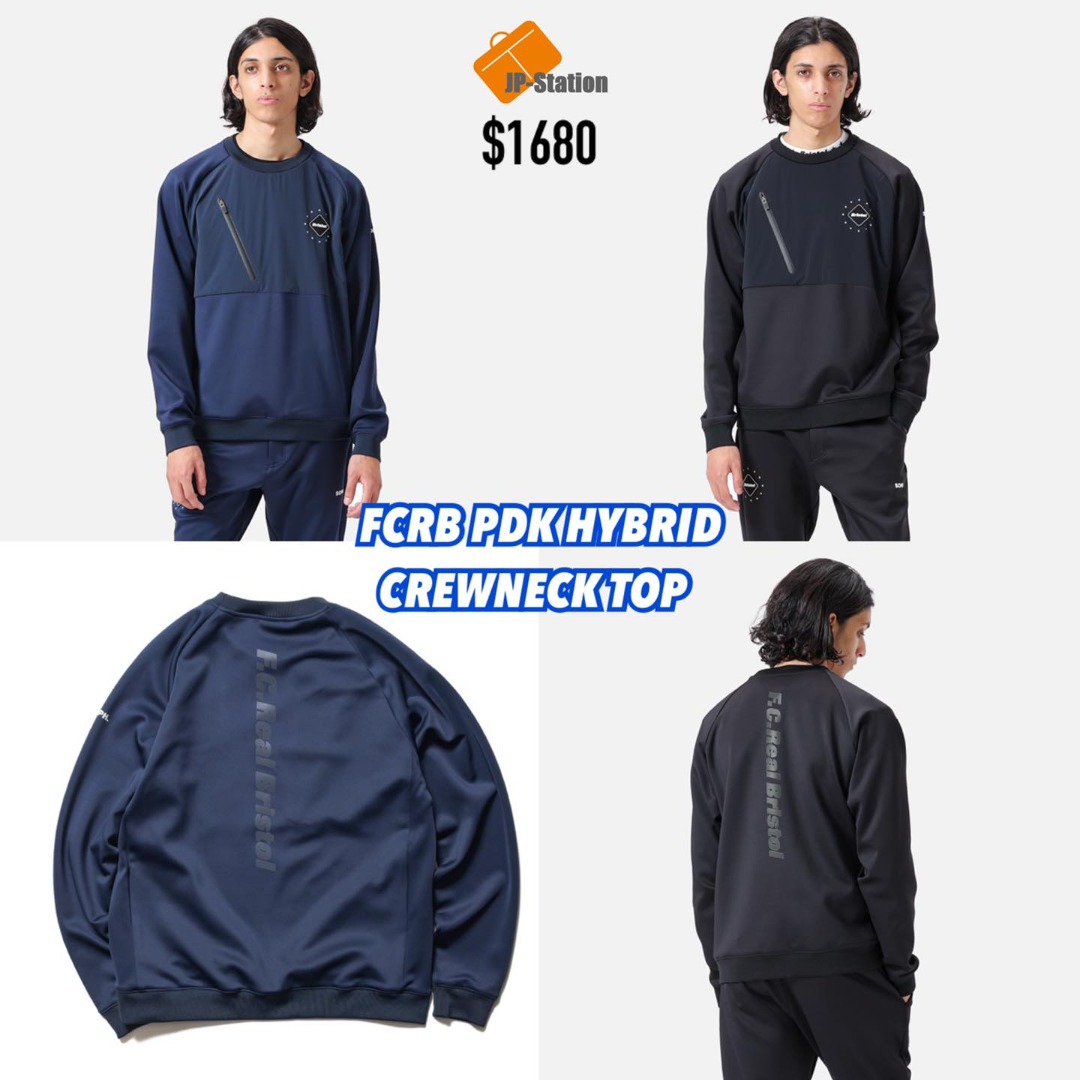 日本代購FCRB 🇯🇵 2022-23AW 新作PDK HYBRID CREWNECK TOP, 預購