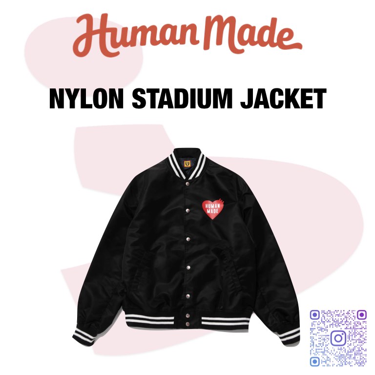 預訂Human made NYLON STADIUM JACKET 棒球褸, 男裝, 外套及戶外衣服