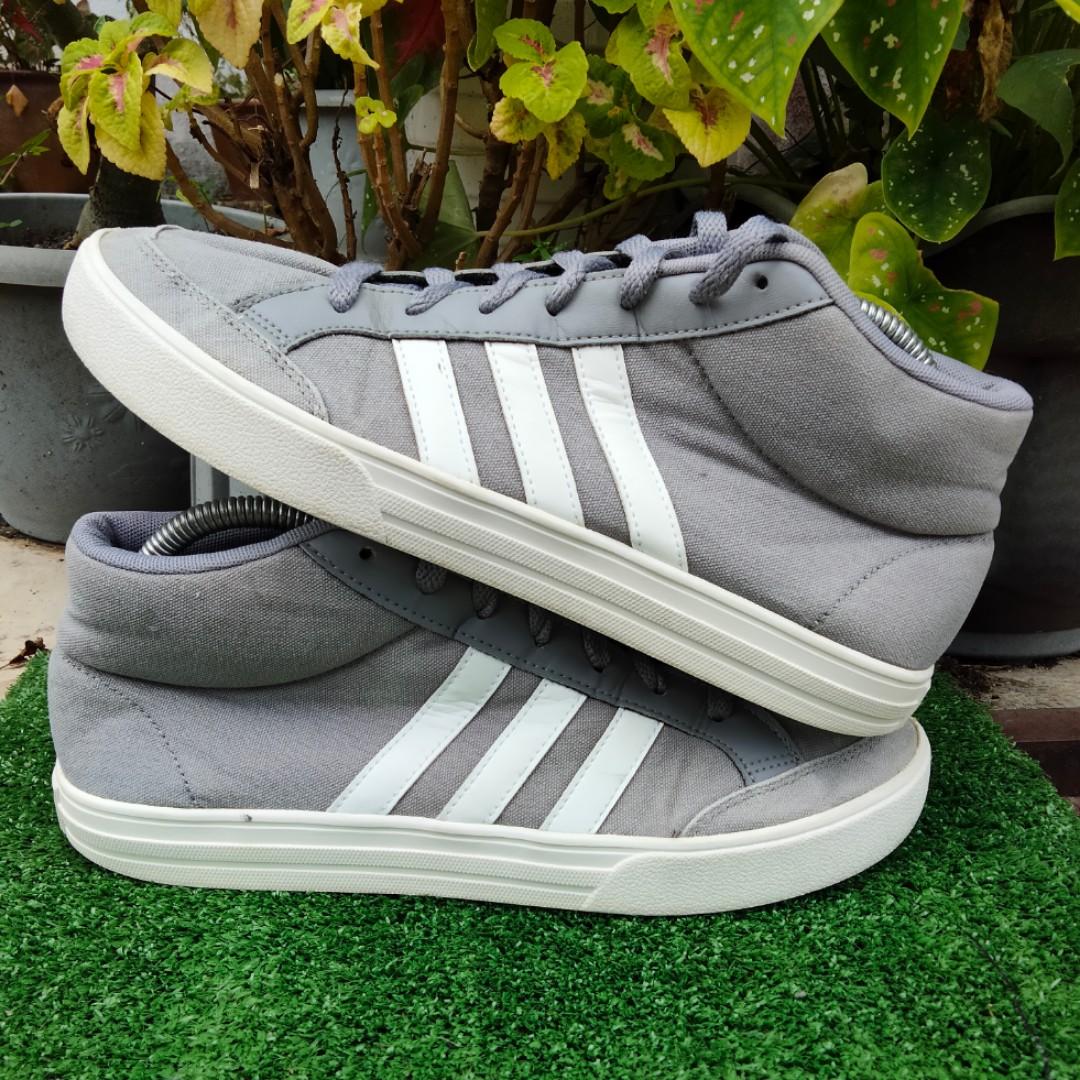 AdIdas neo vs mid size 8/42, Men's Footwear, Sneakers on Carousell