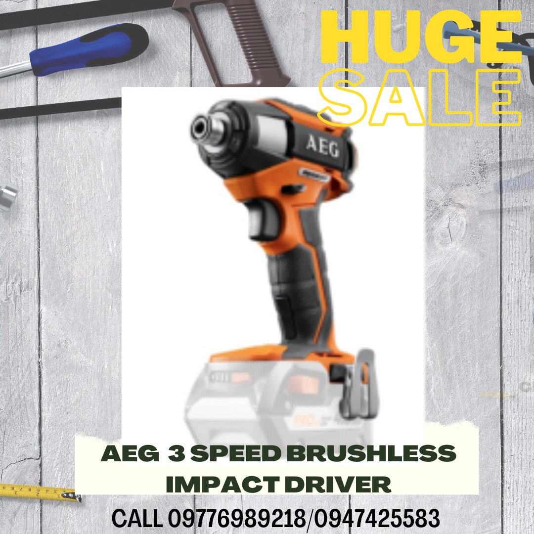 AEG BRUSHLESS 3 SPEED IMPACT DRIVER, Commercial & Industrial
