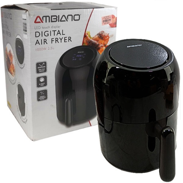 Ambiano LED Touch Display Digital Air Fryer 3L, TV & Home Appliances