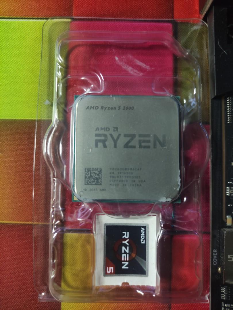 Asus rog b450f Motherboard dan cpu ryzen 5 2600 untuk di lepaskan free