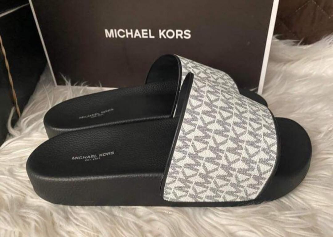 Authentic Michael Kors Mens Slides, Women's Fashion, Footwear, Flats &  Sandals on Carousell