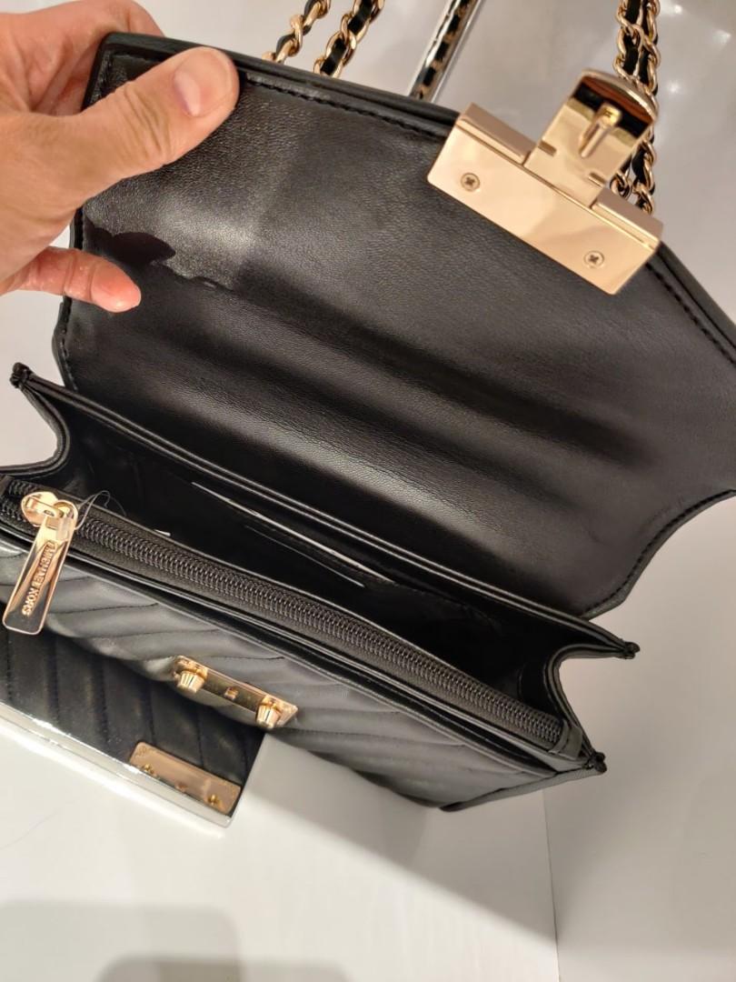 AUTHENTIC Michael Kors Rose Flap Shoulder Bag In Black With Gold Chain,  Luxury, Bags & Wallets on Carousell