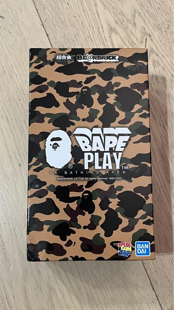 BE@RBRICK Bearbrick x BAPE 1st Camo 超合金200% yellow 黃, 興趣及