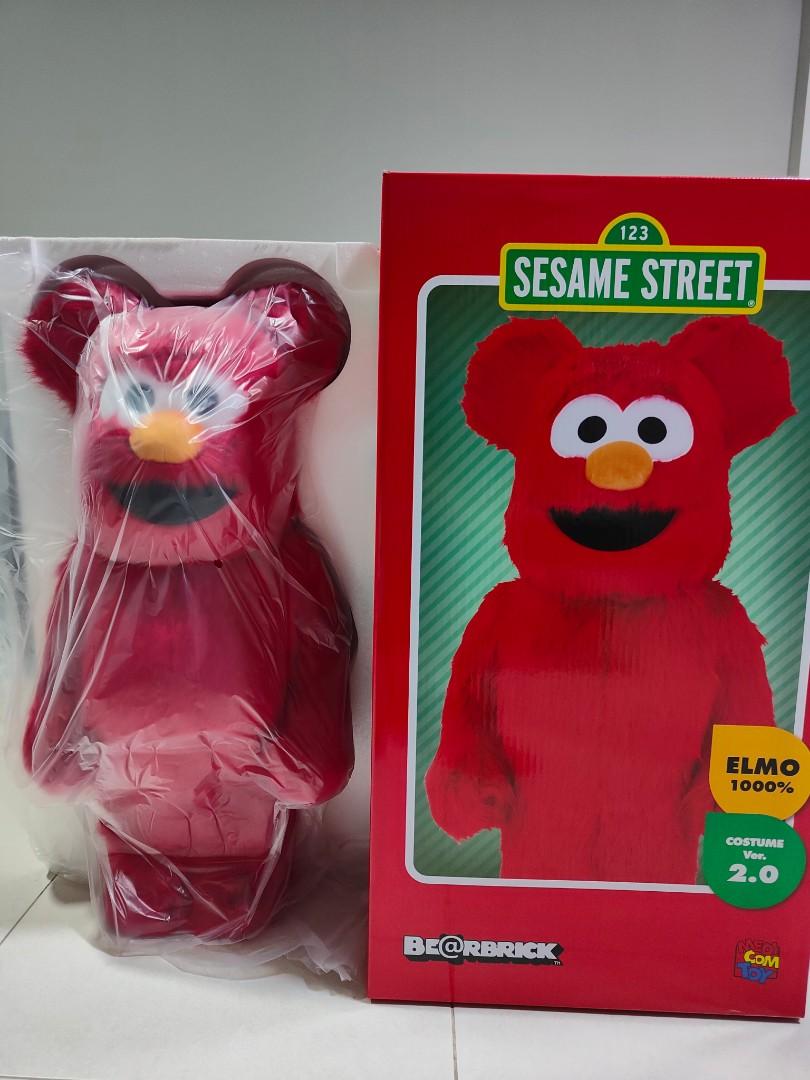 激安売店bearbrick ベアブリック　400% 未開封　エルモ　セサミストリート キャラクター玩具