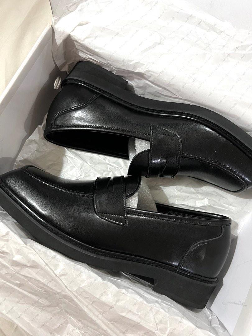 Mens black square deals toe dress shoes