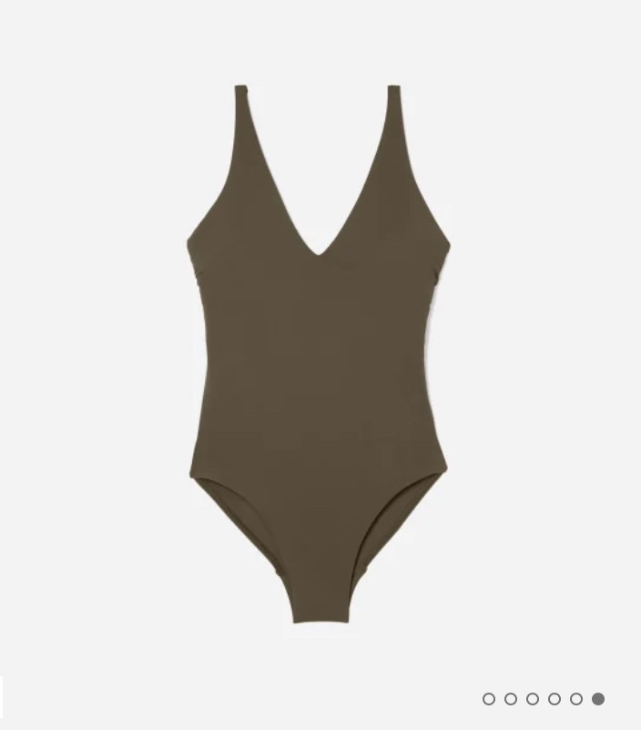 BNWT Everlane S Swimsuit Swim V-Neck One-Piece, Women's Fashion ...