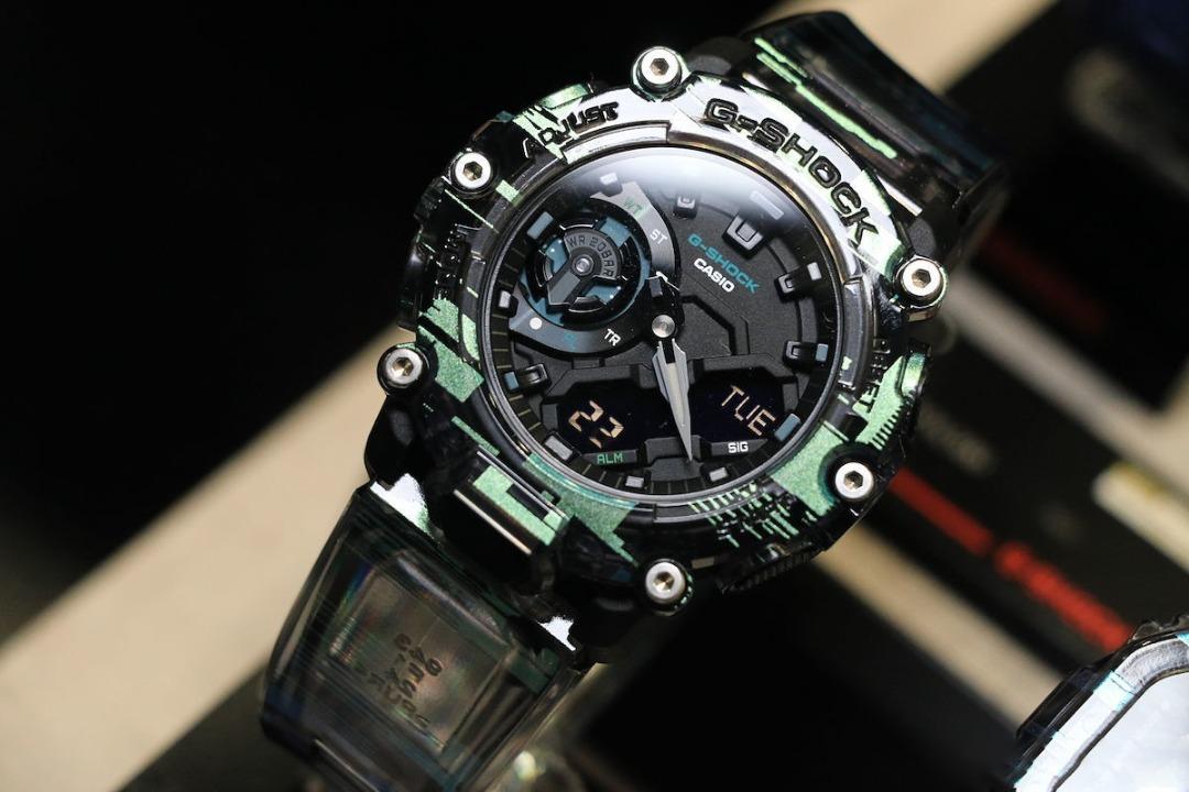 Casio G Shock GA 2200NN 1A Iridescent Color Translucent Resin Band