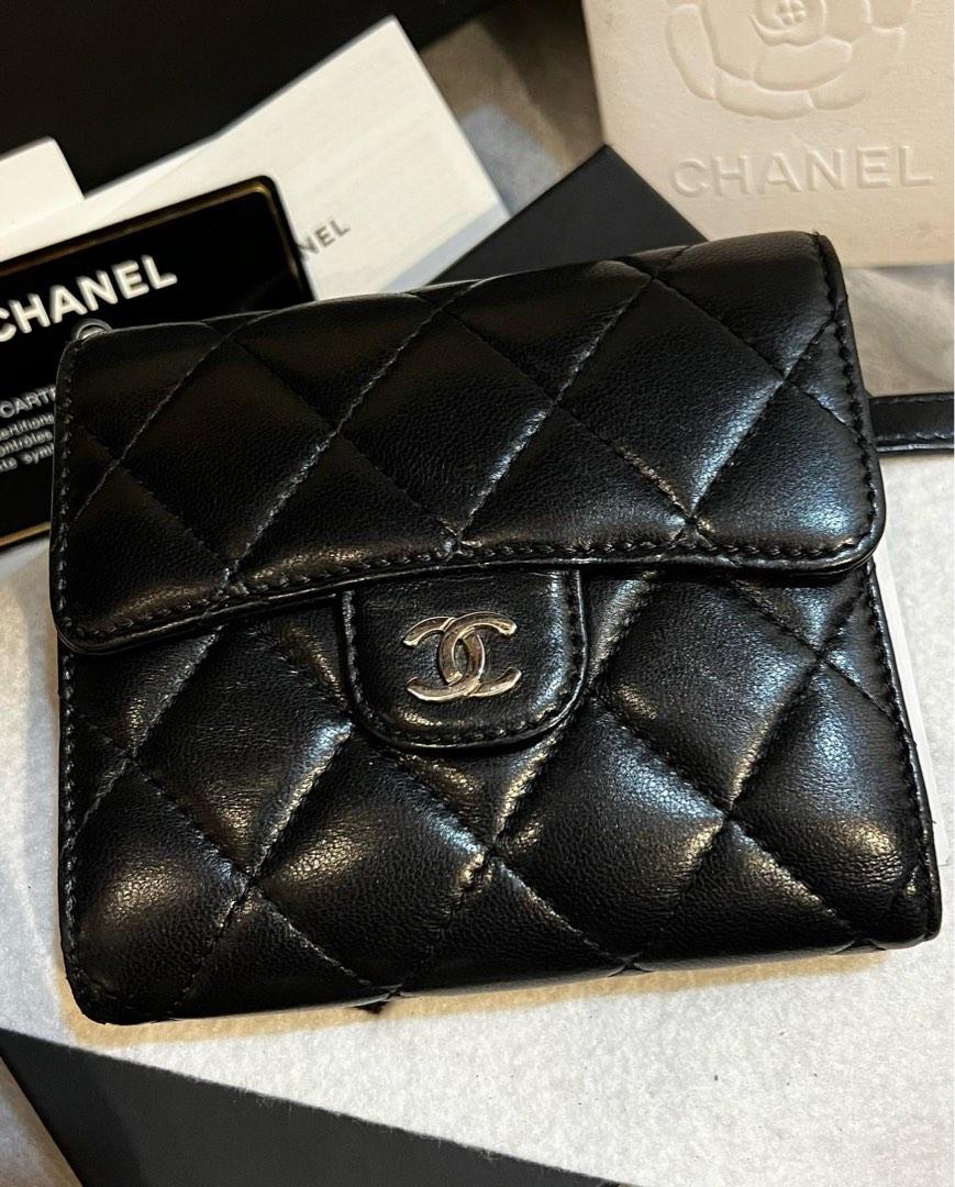 Chanel wallet Lambskin trifold Luxury Bags Wallets on Carousell