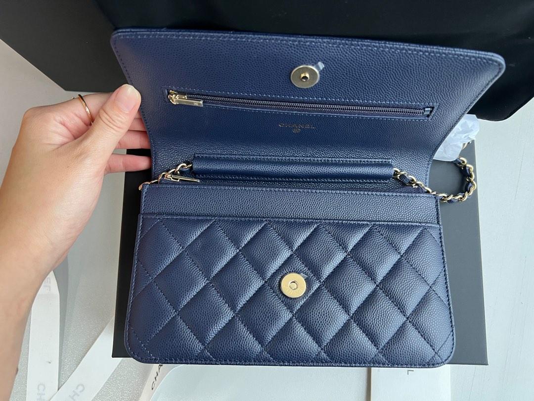 Chanel woc navy blue clearance