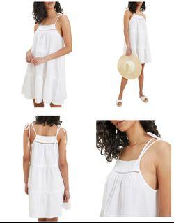 Cheesecloth Ladder Mini Dress (black) from Seed Heritage Size 6 (Size S)