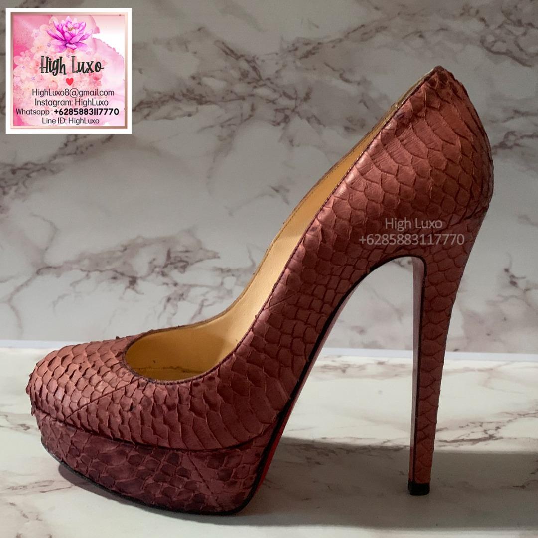 Louboutin outlet snake leather
