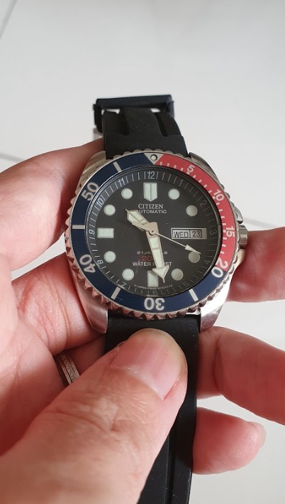 Citizen Pepsi Diver NY2300 Men s Fashion Watches Accessories