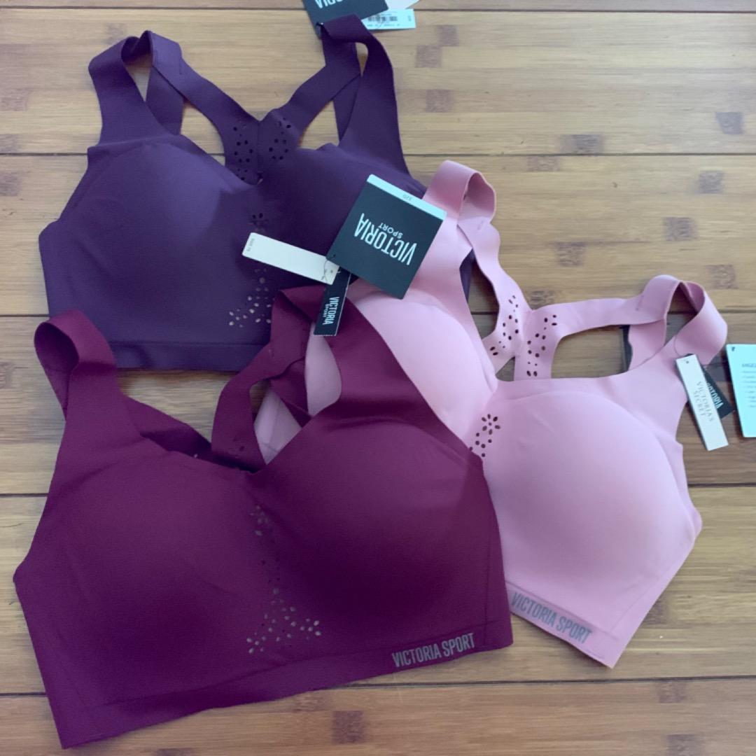 CLEARANCE SALE ALL 3 PAIRS BNWT Victoria Secret Angel Max Sports Bra for  Gym, Weight Training, Yoga, Pilates