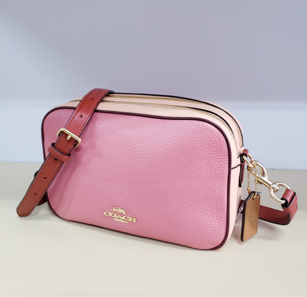 Coach C7682 Jes crossbody in colorblock. Feded blush multi. 24x15x8cm