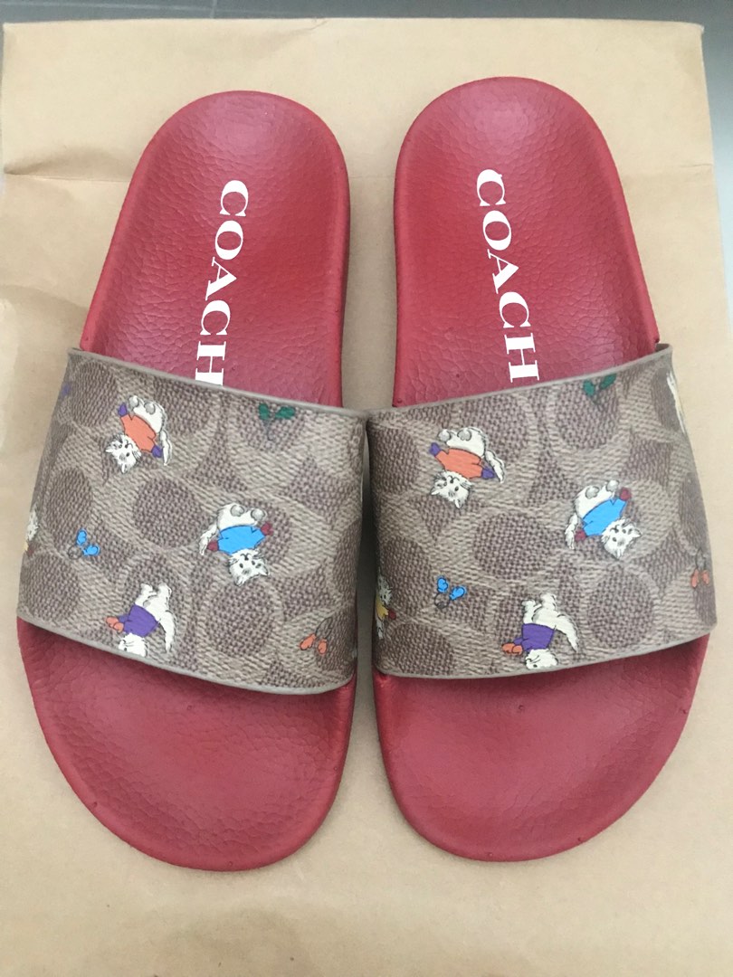 Coach womens udele best sale sport pool slides