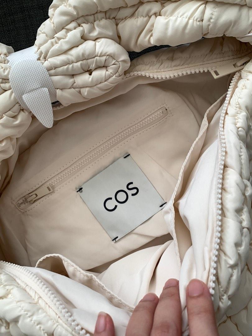 Cos Quilted Oversized Shoulder Bag (Beige Color X2), Women's Fashion