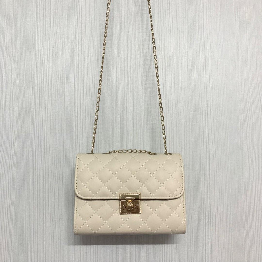 Cream cross body bag, Women's Fashion, Bags & Wallets, Crossbody Bags on Carousell