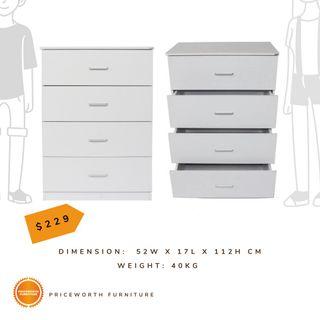 Deep Drawer Chest- Chest of Drawers for Bedroom or Garage- Solid Storage Chest