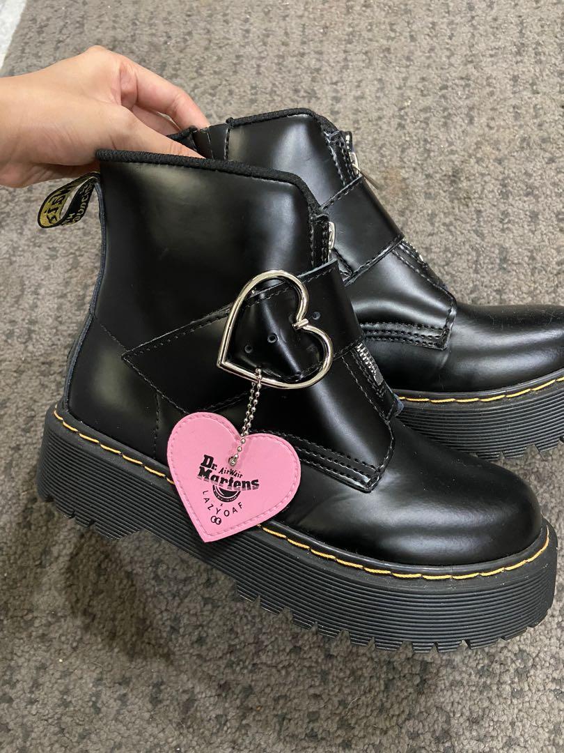 Dr martens heart buckle boots on sale