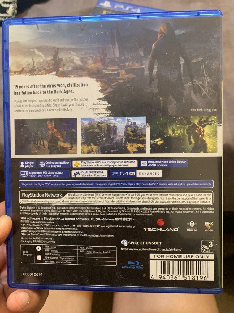 Dying Light 2 ps4 disc, Video Gaming, Video Games, PlayStation on Carousell