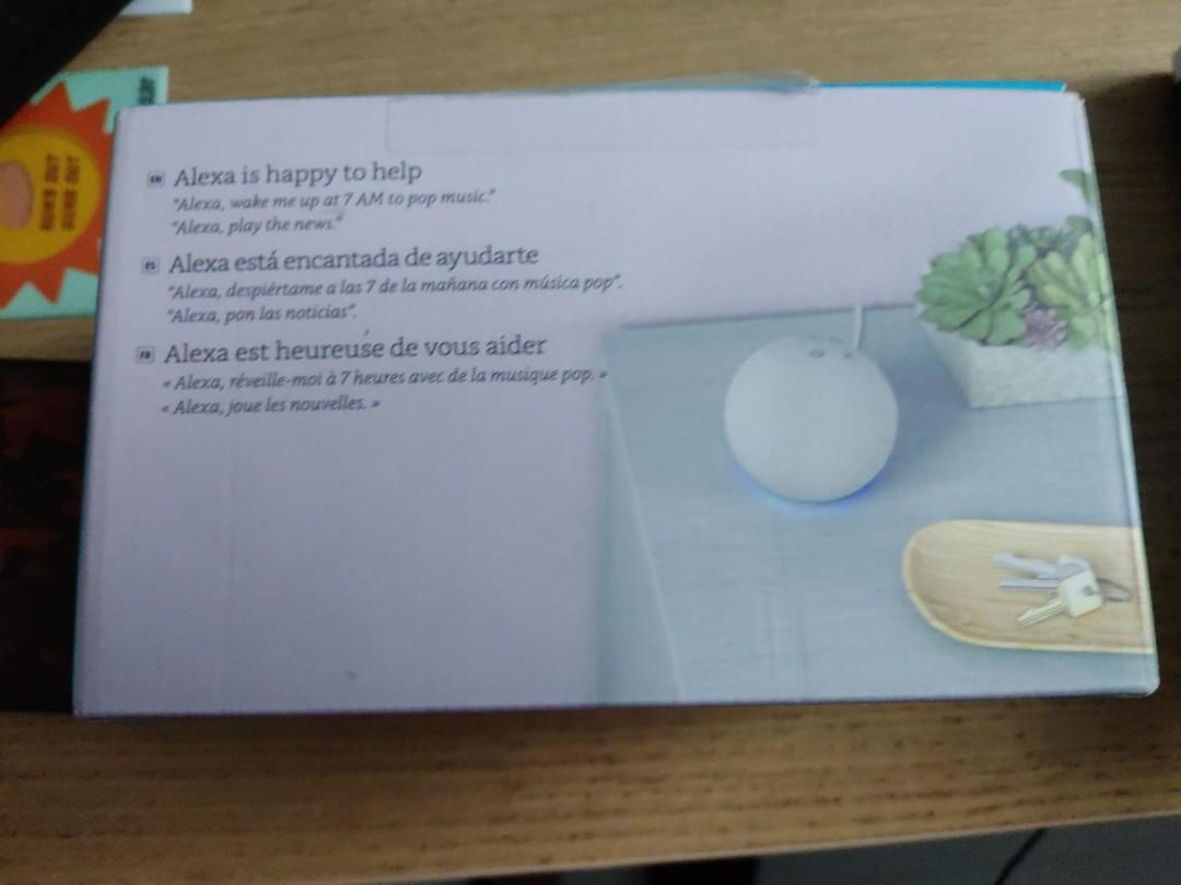 Echo dot (Category: TV Parts & Accessories) located in Singapore. Submitted by flubug (Listing ID 1183698597, Image 1). Description: open the box without using..