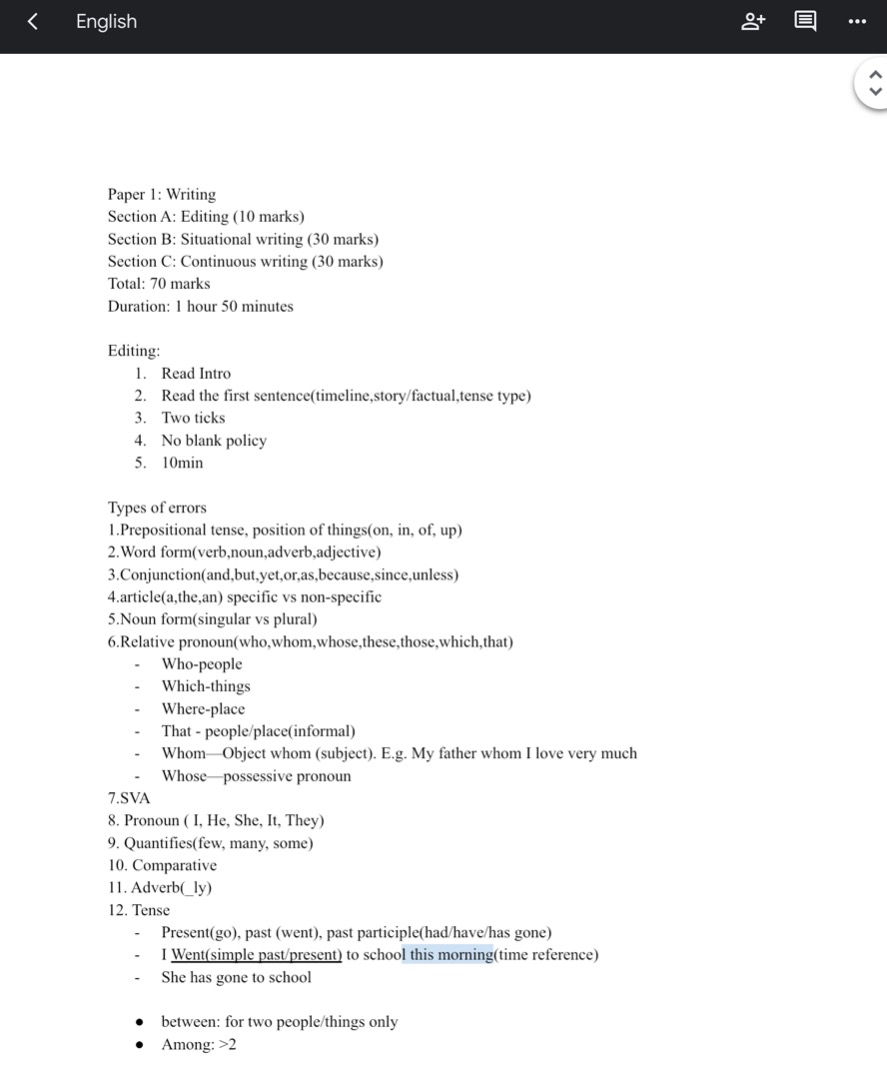 English O level notes, Hobbies & Toys, Books & Magazines, Assessment