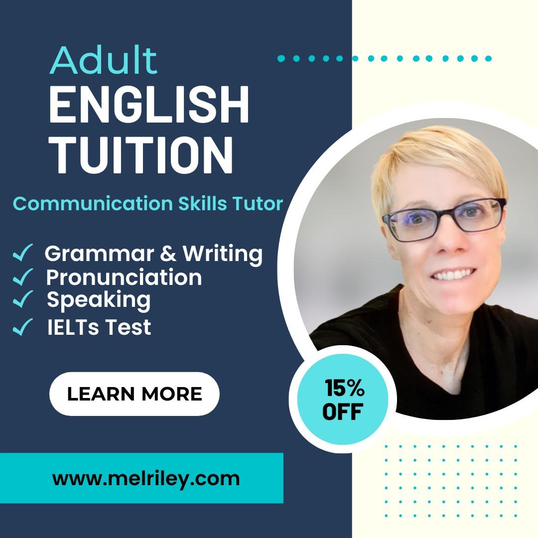 English Tuition for Adult Native English Tutor Language Teacher