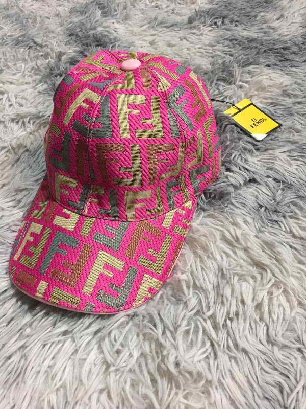 Fendi pink baseball cap Women s Fashion Watches Accessories