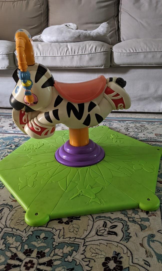 Fisherprice bounce and spin zebra, Babies & Kids, Infant Playtime on