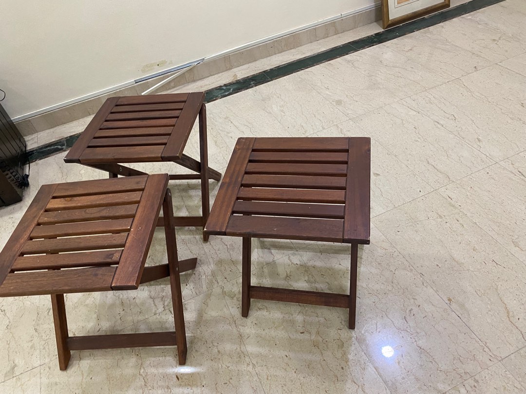 Foldind ikea tables, Furniture & Home Living, Furniture, Tables & Sets