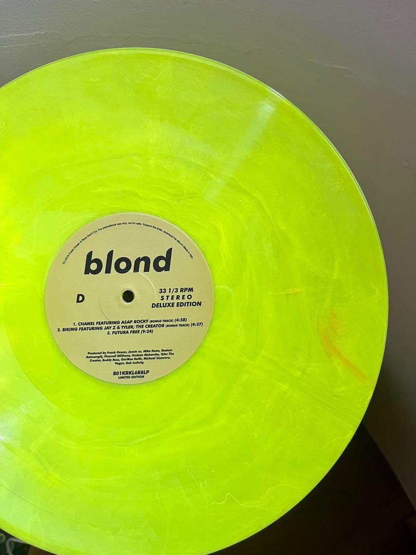 Frank Ocean Blond / Blonde 2LP Vinyl Fluorescent Yellow Limited 