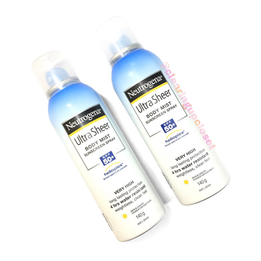 Free Ongkir Neutrogena Ultra Sheer Body Mist Sunscreen Spray SPF 50