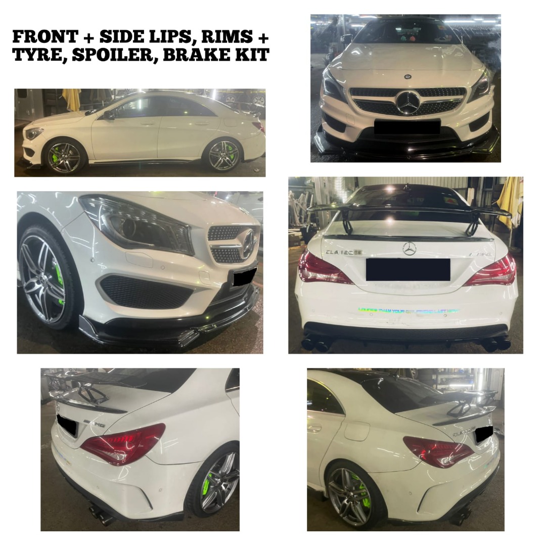 FRONT LIPS, SIDE SKIRT , SPOILER, BREMBO BRAKE KIT, RIMS & TYRES