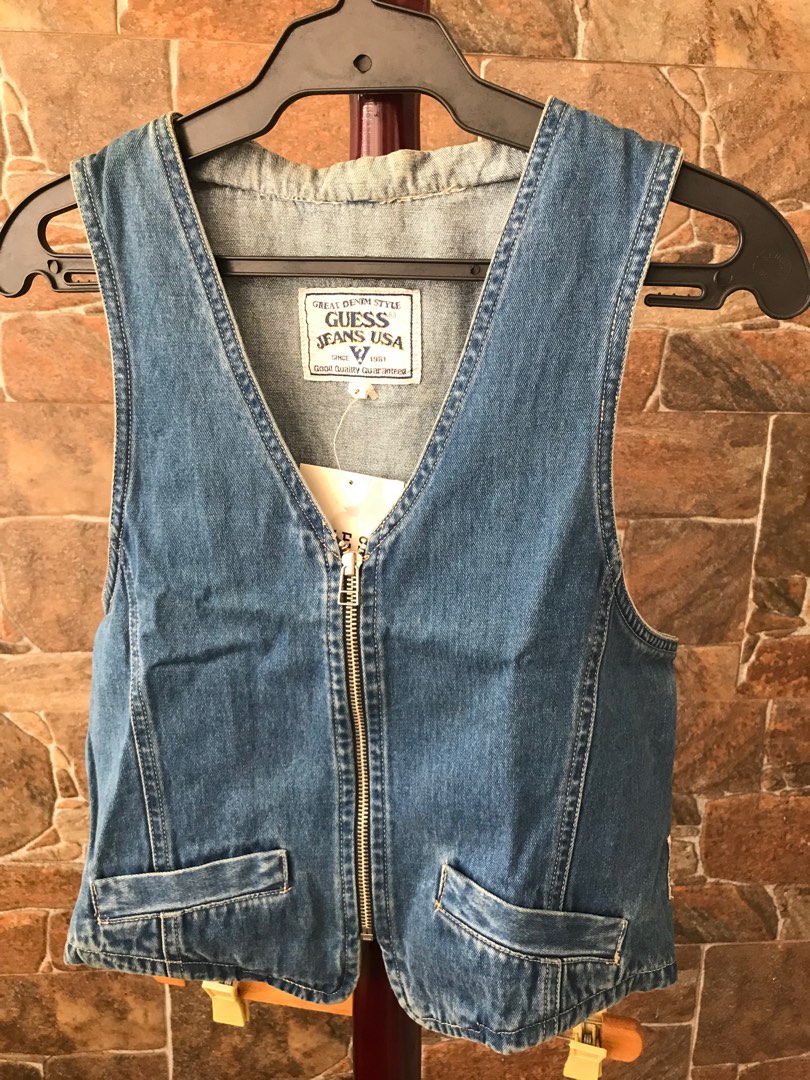 Guess Vest, Women's Fashion, Tops, Others Tops on Carousell