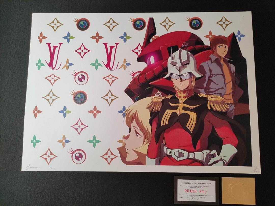 Gundam x LV Death nyc 罕有藝術作品限定, 興趣及遊戲, 手作＆自家設計, 文具及工藝- 畫作及印刷品- Carousell