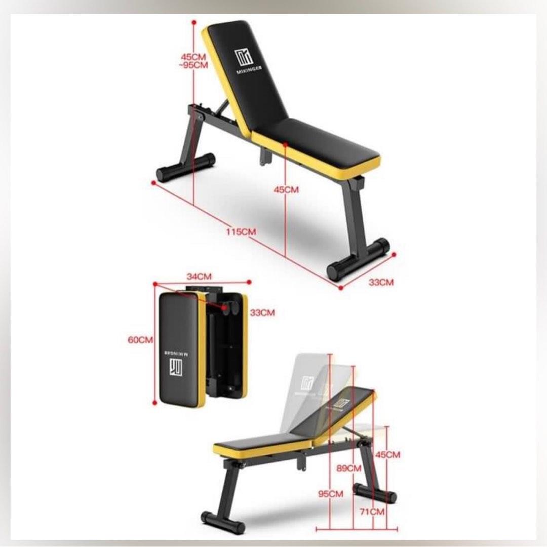 Gym Rack with Pull Up Bar & Bench, Sports Equipment, Exercise & Fitness