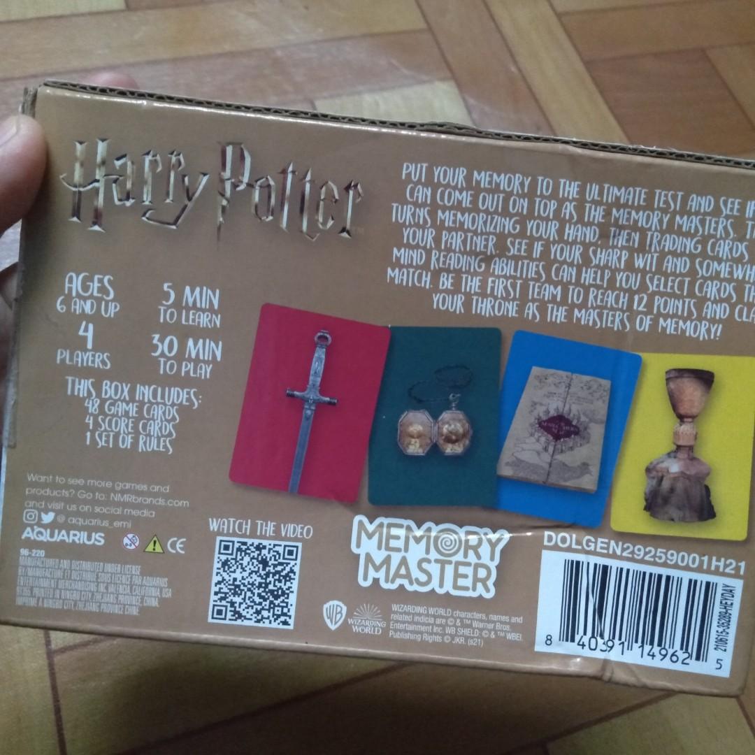 Harry Potter Memory Master Card Game, Hobbies & Toys, Toys & Games on