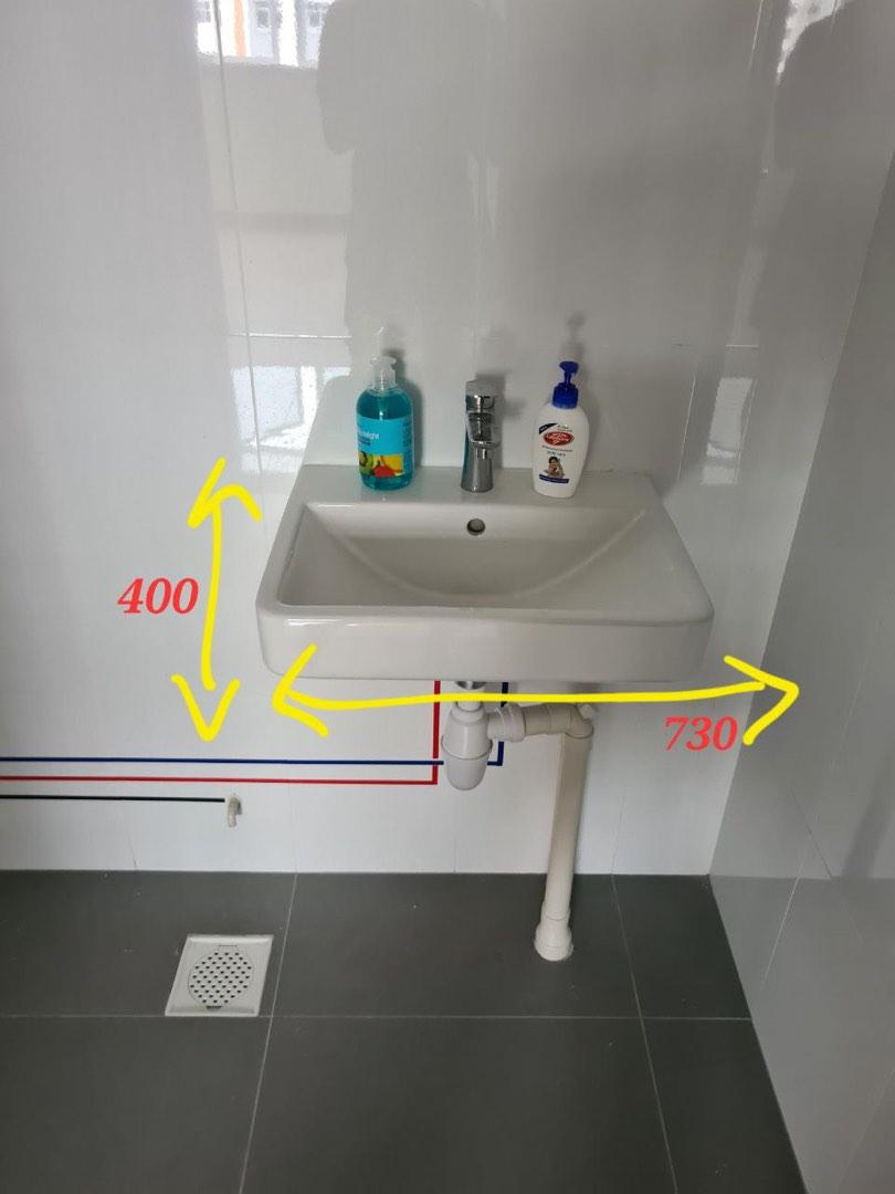 HDB Toilet Bowl & Sink (2x Full Set), Furniture & Home Living, Bathroom & Kitchen Fixtures on