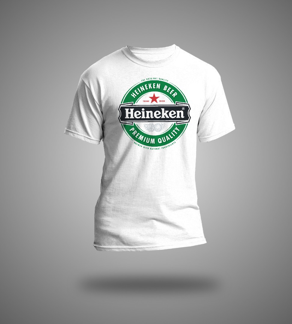 Heineken Logo T Shirt, Men's Fashion, Tops & Sets, Tshirts & Polo ...