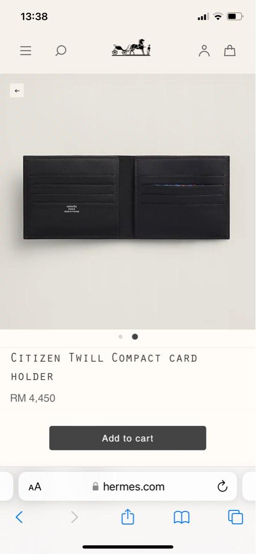 Citizen Twill Compact card holder